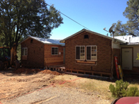 new Enclosed Porch & Garage